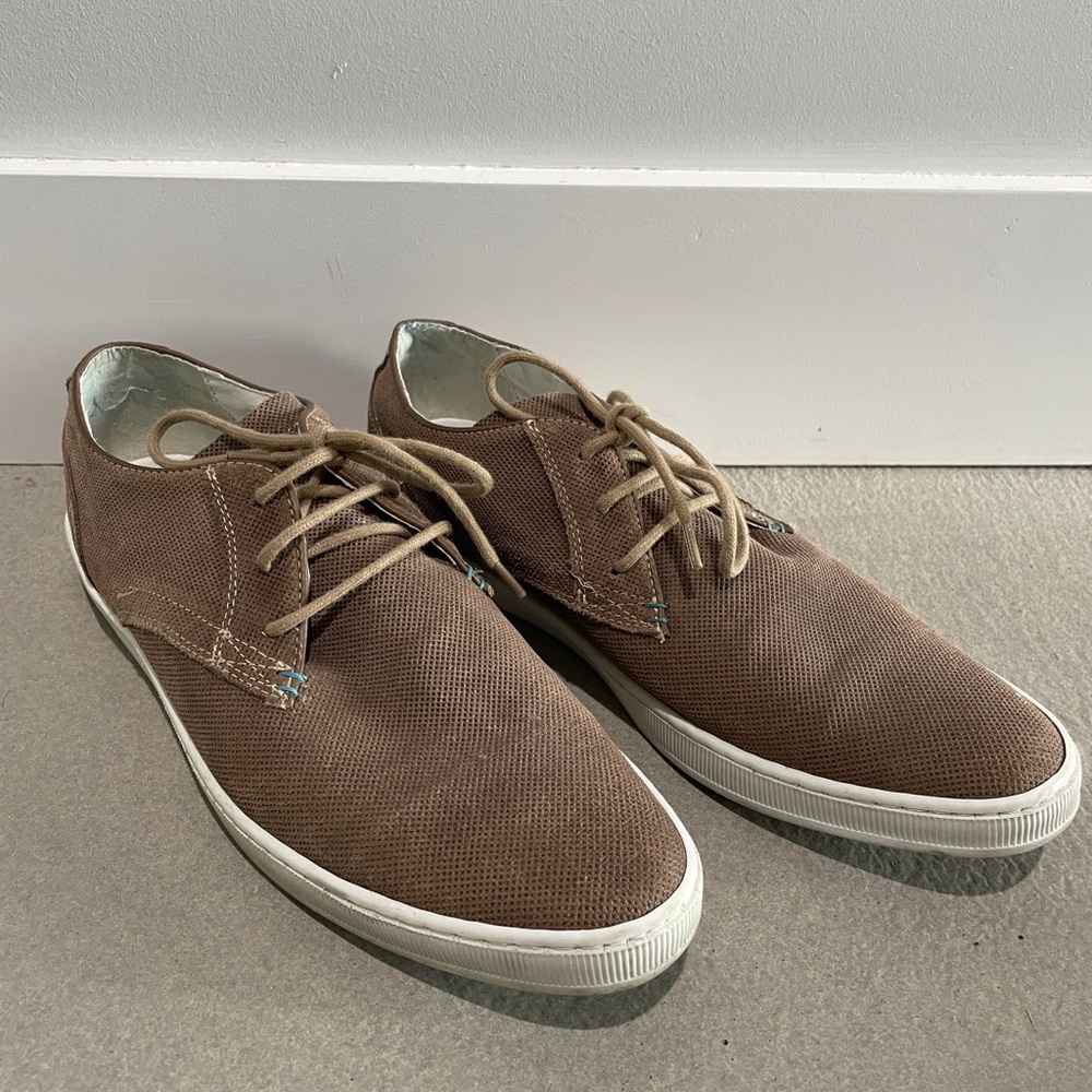 Bull Boxer Light Brown Leather Oxford Shoes: Men’s Size 13